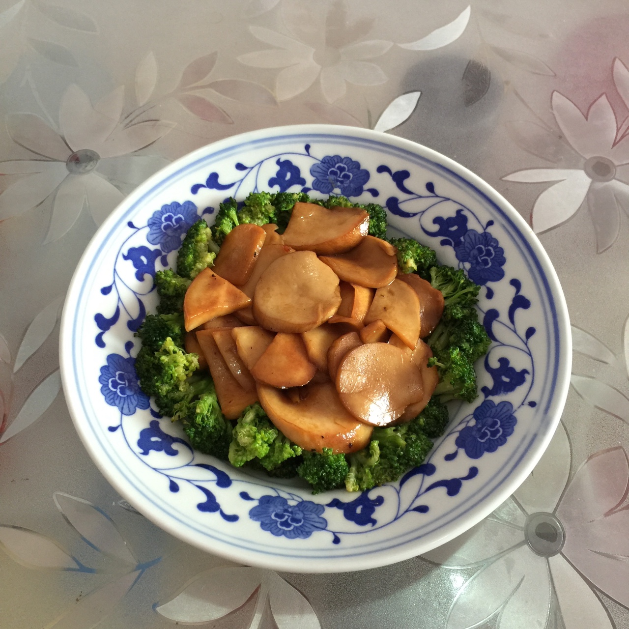 杏鲍菇扣西兰花