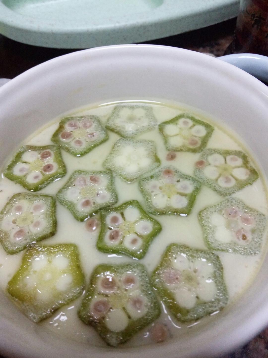 颜值控-做一朵开在碗里的花秋葵蒸水蛋