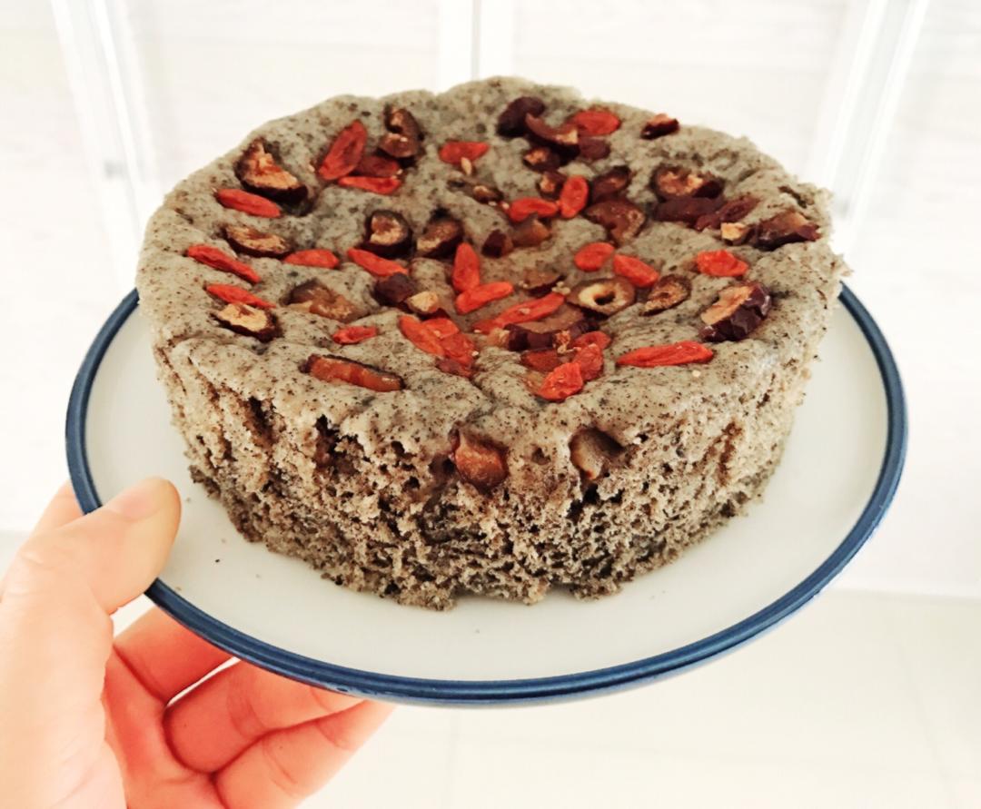 奶香黑芝麻发糕