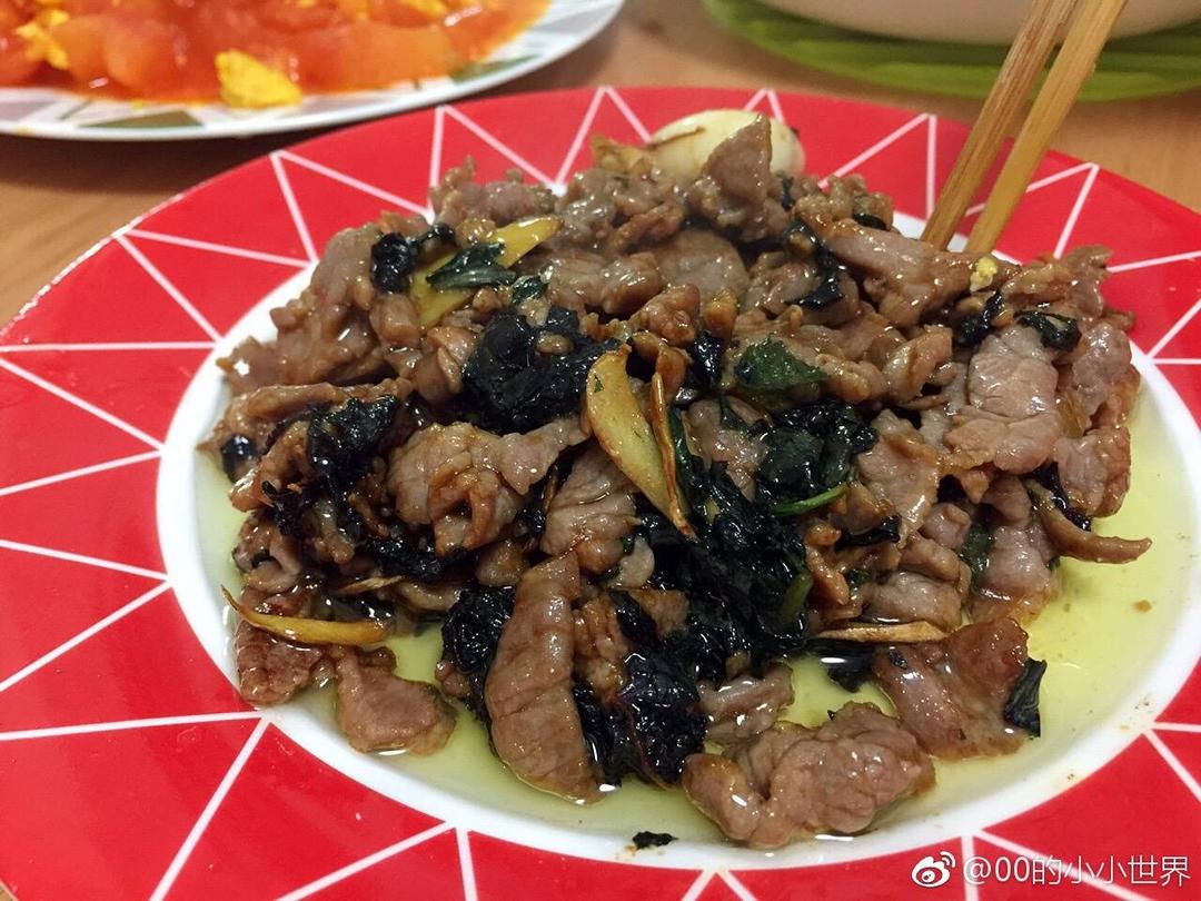 快手紫苏炒牛肉的做法