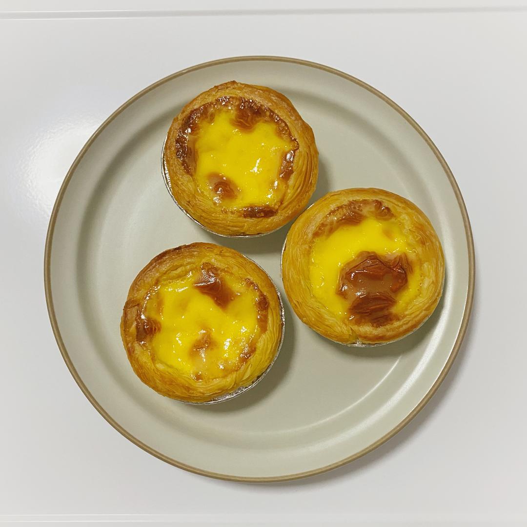 【懒人版】三个步做蛋挞（买了烤箱第一个作品）