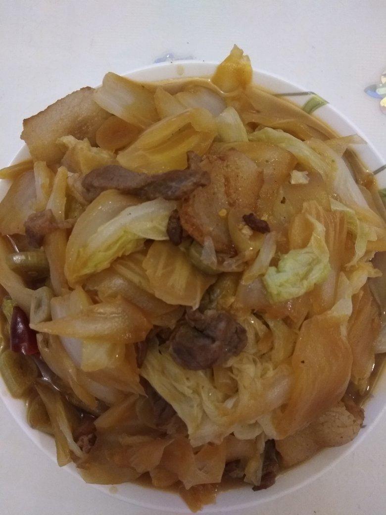 白菜炒肉