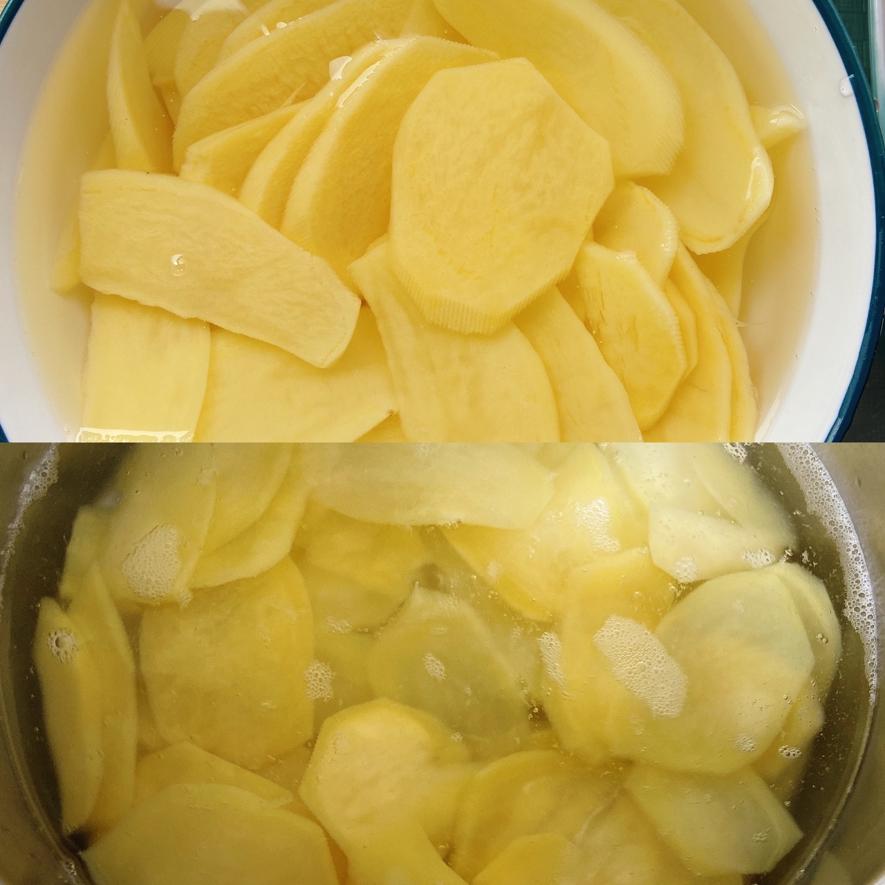 捞汁土豆片极简版💜的做法 步骤2