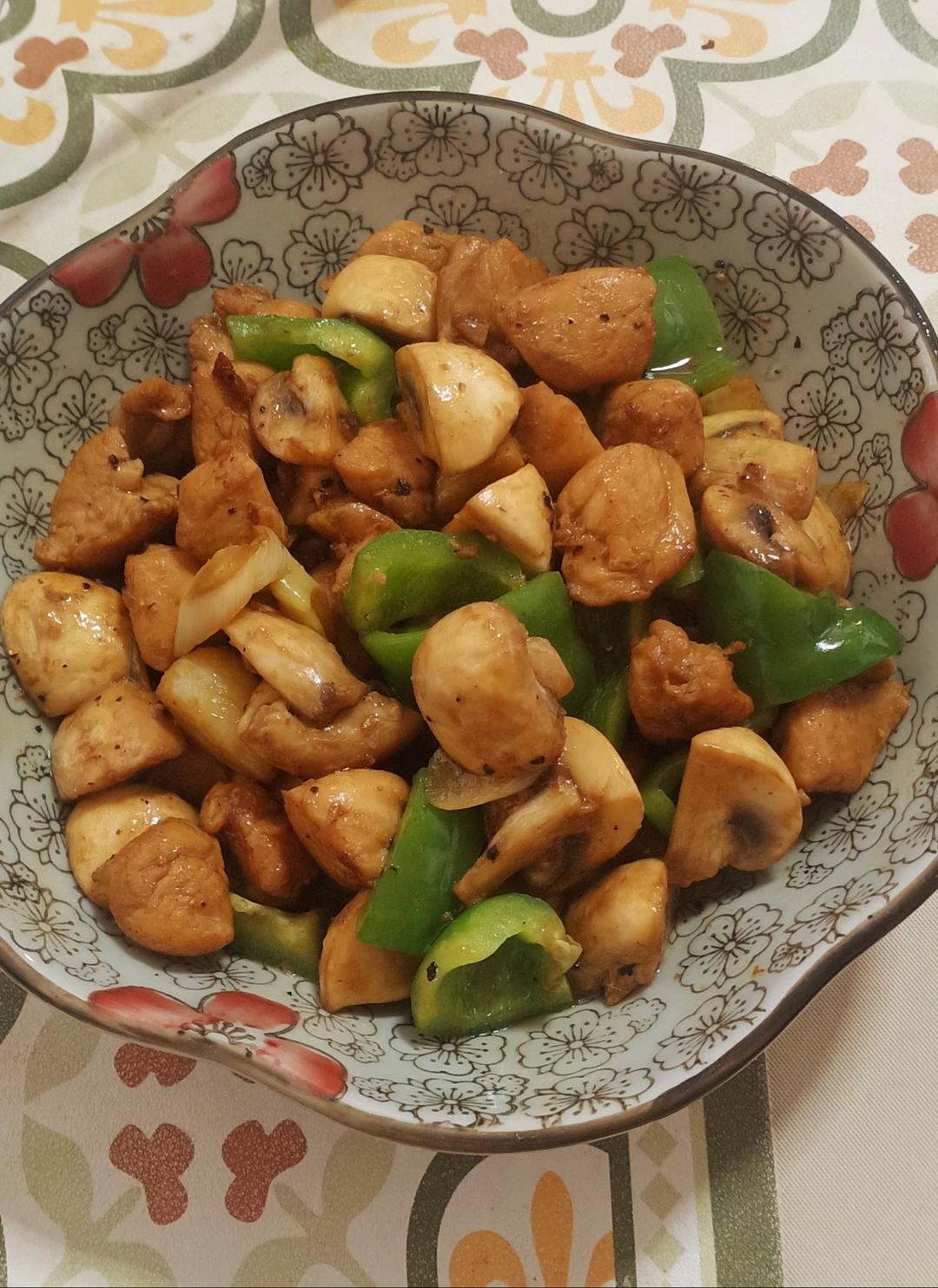 口蘑鸡胸肉