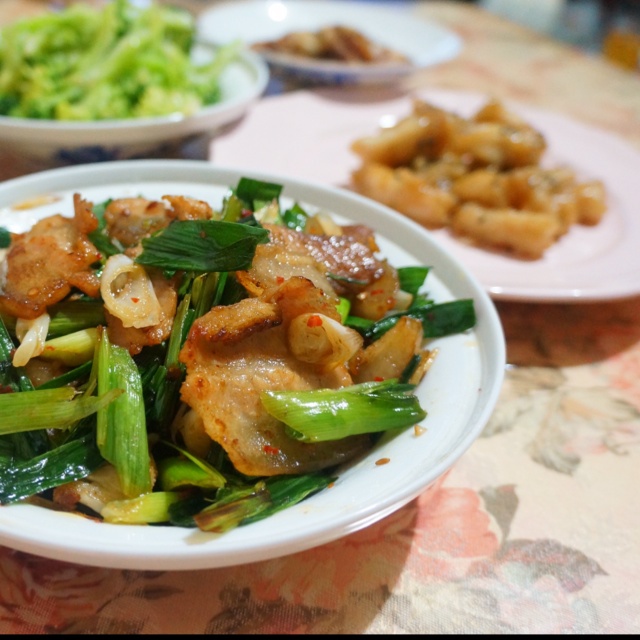 蒜苗回锅肉