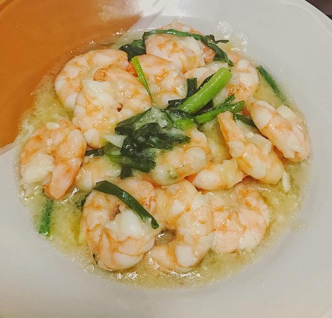 葱爆虾仁