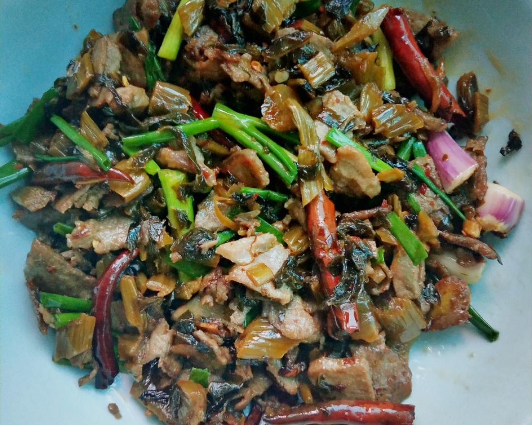酸菜（腌菜）炒肉的做法