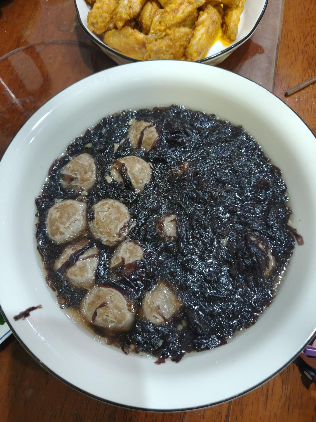 紫菜牛肉丸汤，多一步超香