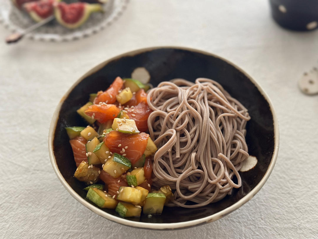 减脂|凉拌芥麦面