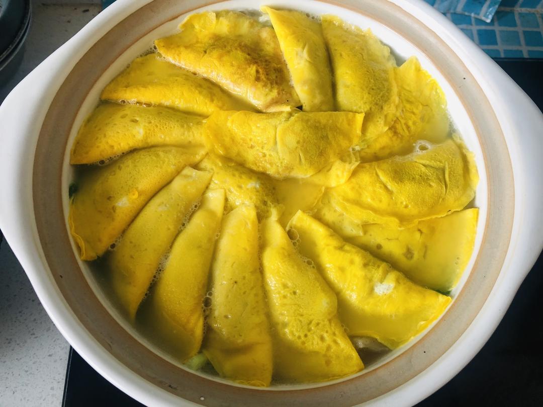 咸肉蛋饺汤的做法