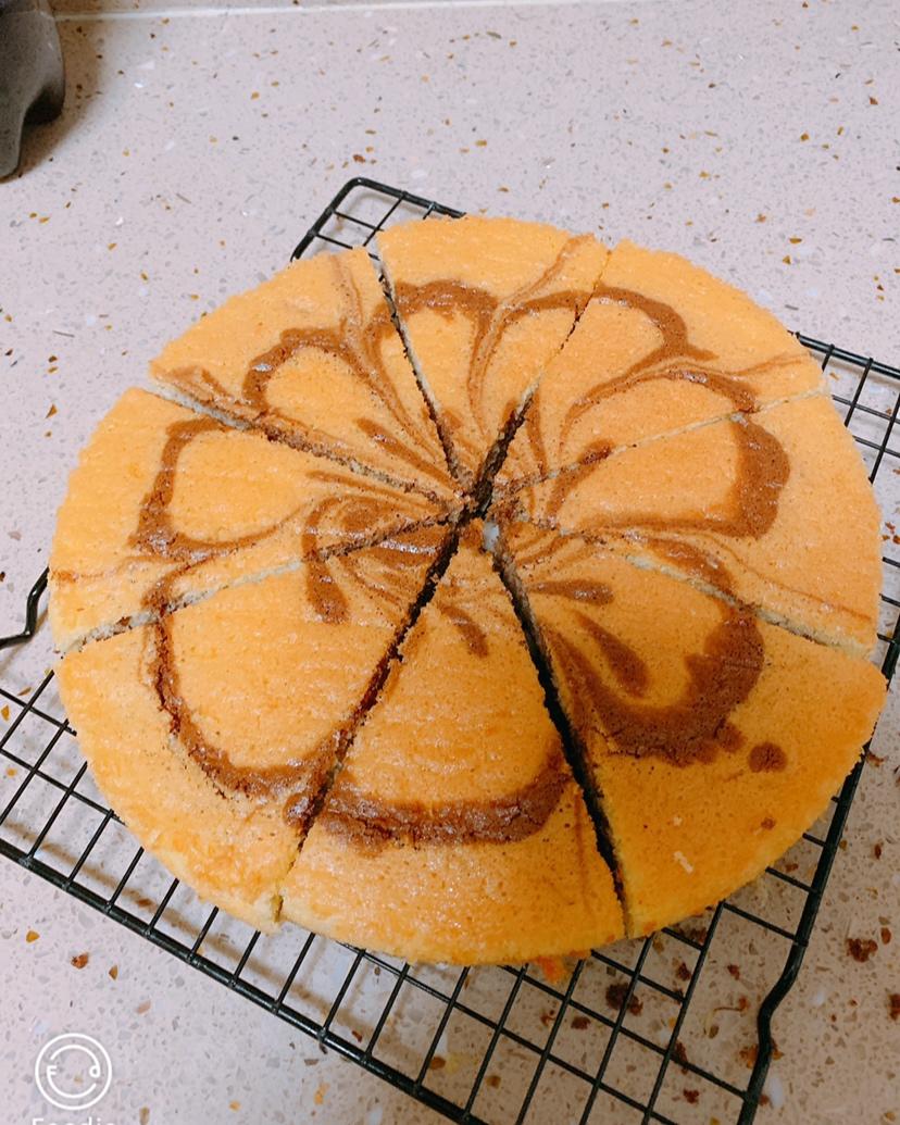 斑马纹戚风蛋糕