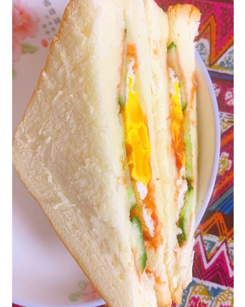 早餐•减脂营养简单三明治