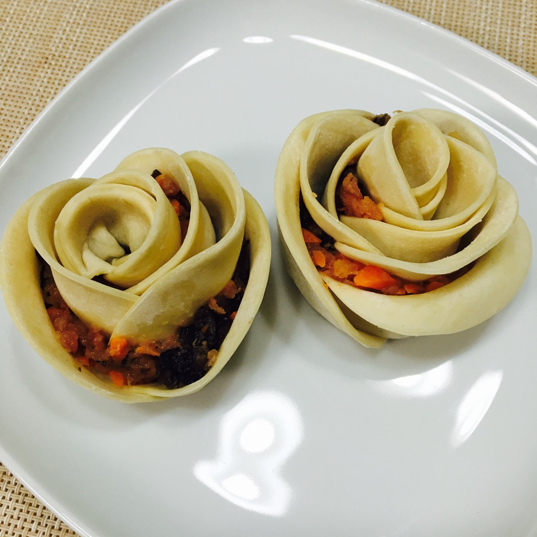 玫瑰花饺子