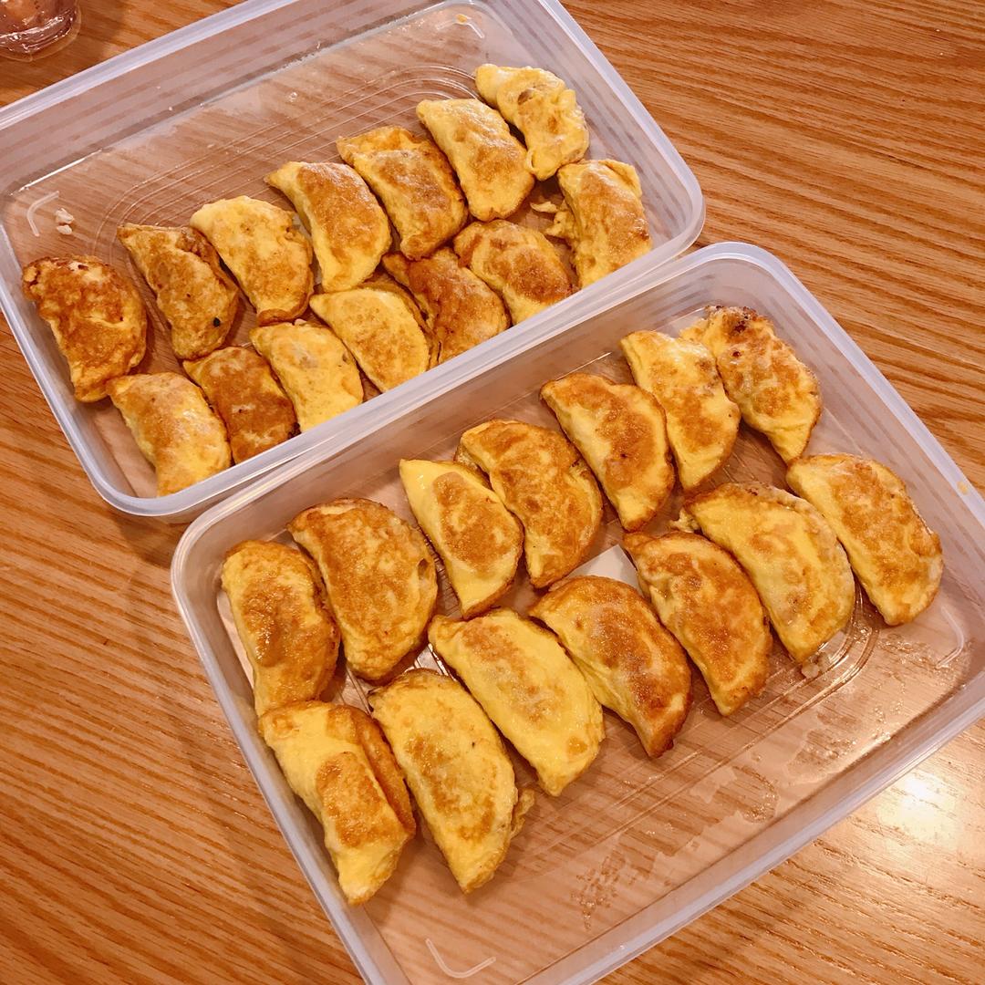 超简单肉末蛋饺