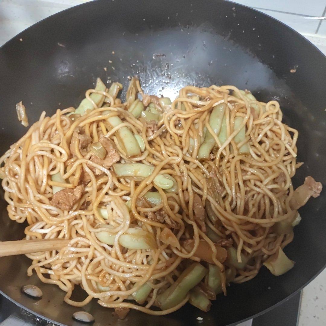 地道老北京扁豆焖面 豆角焖面 太好吃小心吃撑哦