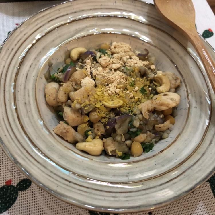 【健康三餐】鹰嘴豆鸡胸茄子饭