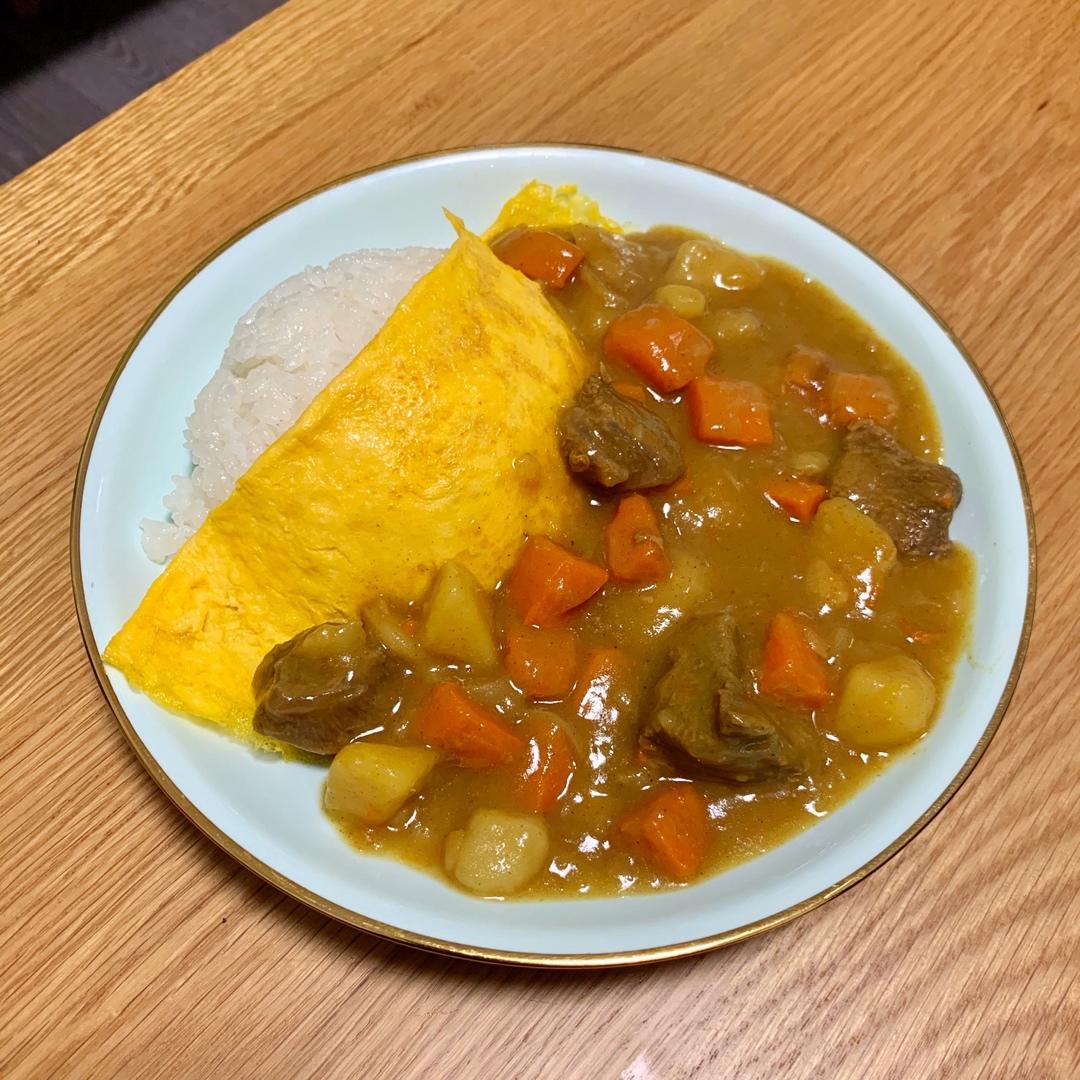 日式咖喱牛肉饭