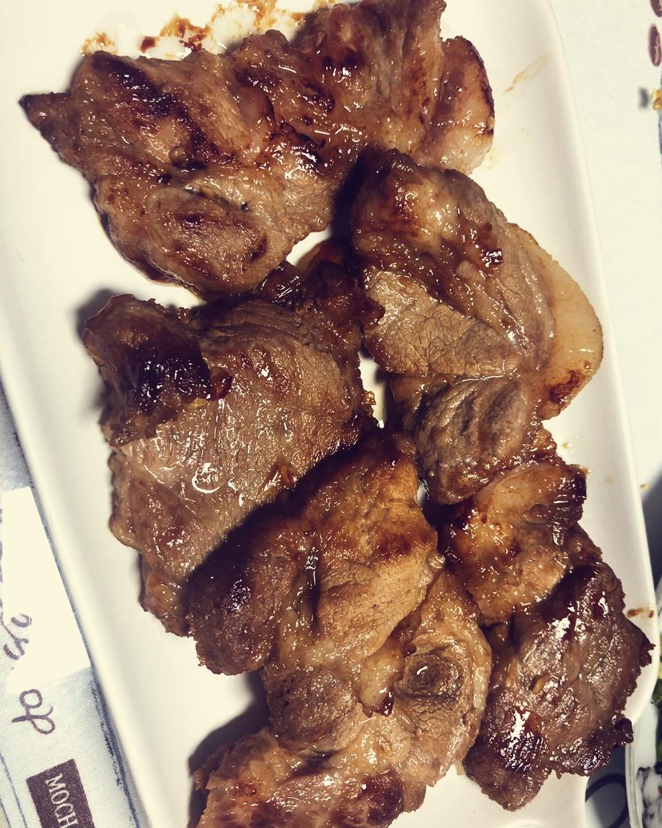 懒人吃肉：生煎猪梅花肉