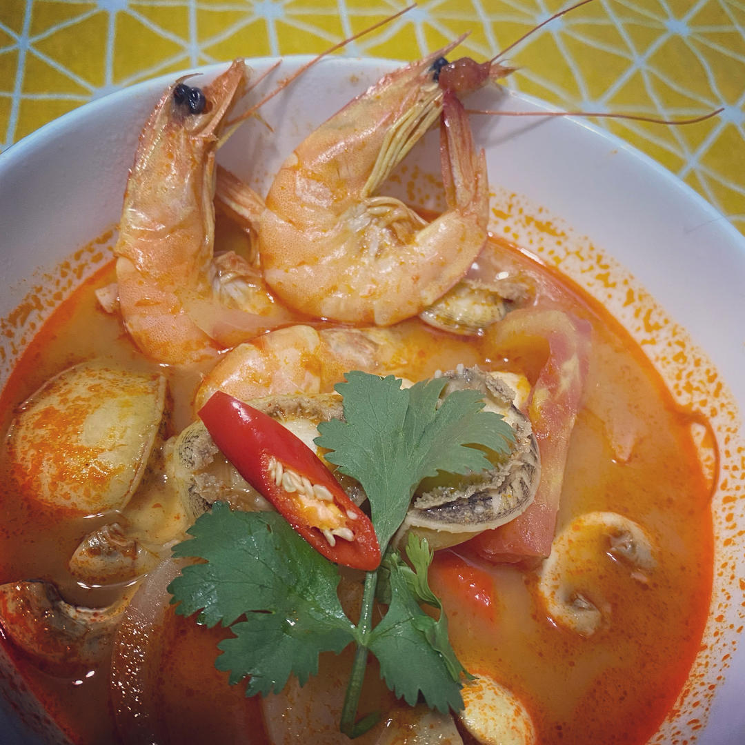 被夸爆的冬阴功汤【泰国学厨】超级好操作！