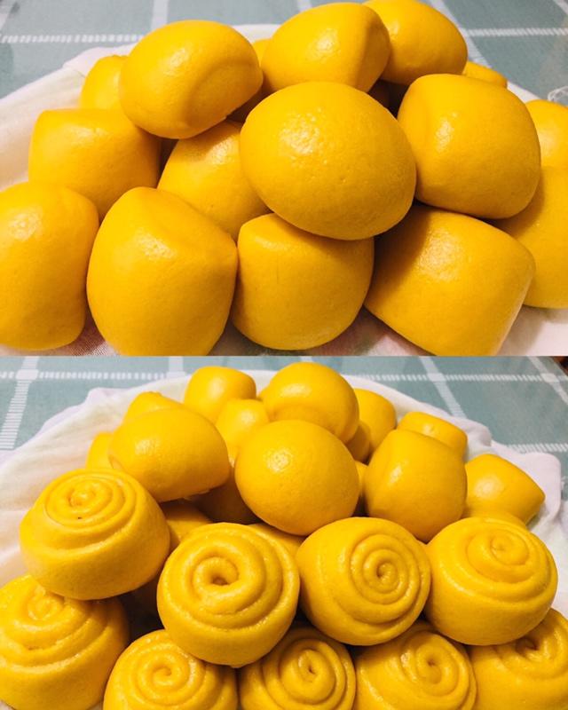 我们的确很好做的宝宝辅食奶香南瓜小馒头