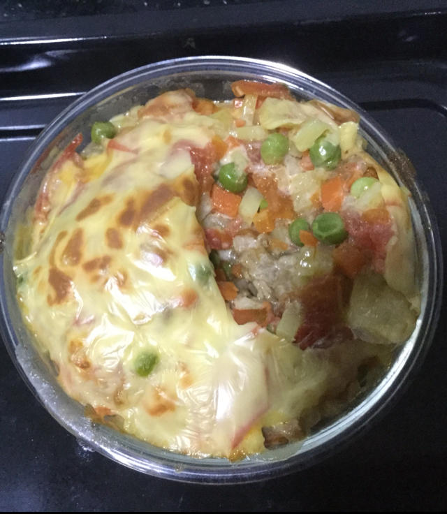番茄鸡肉浓情焗饭【两人份】