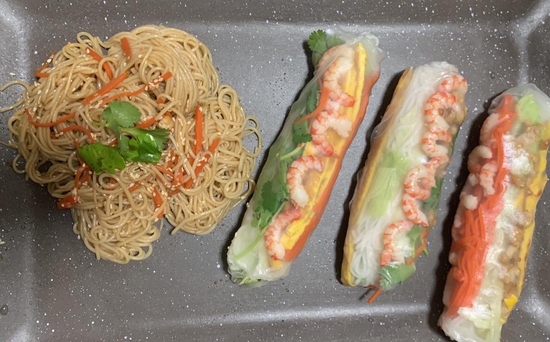 【食材包操作说明】蟹足棒什锦越南春卷