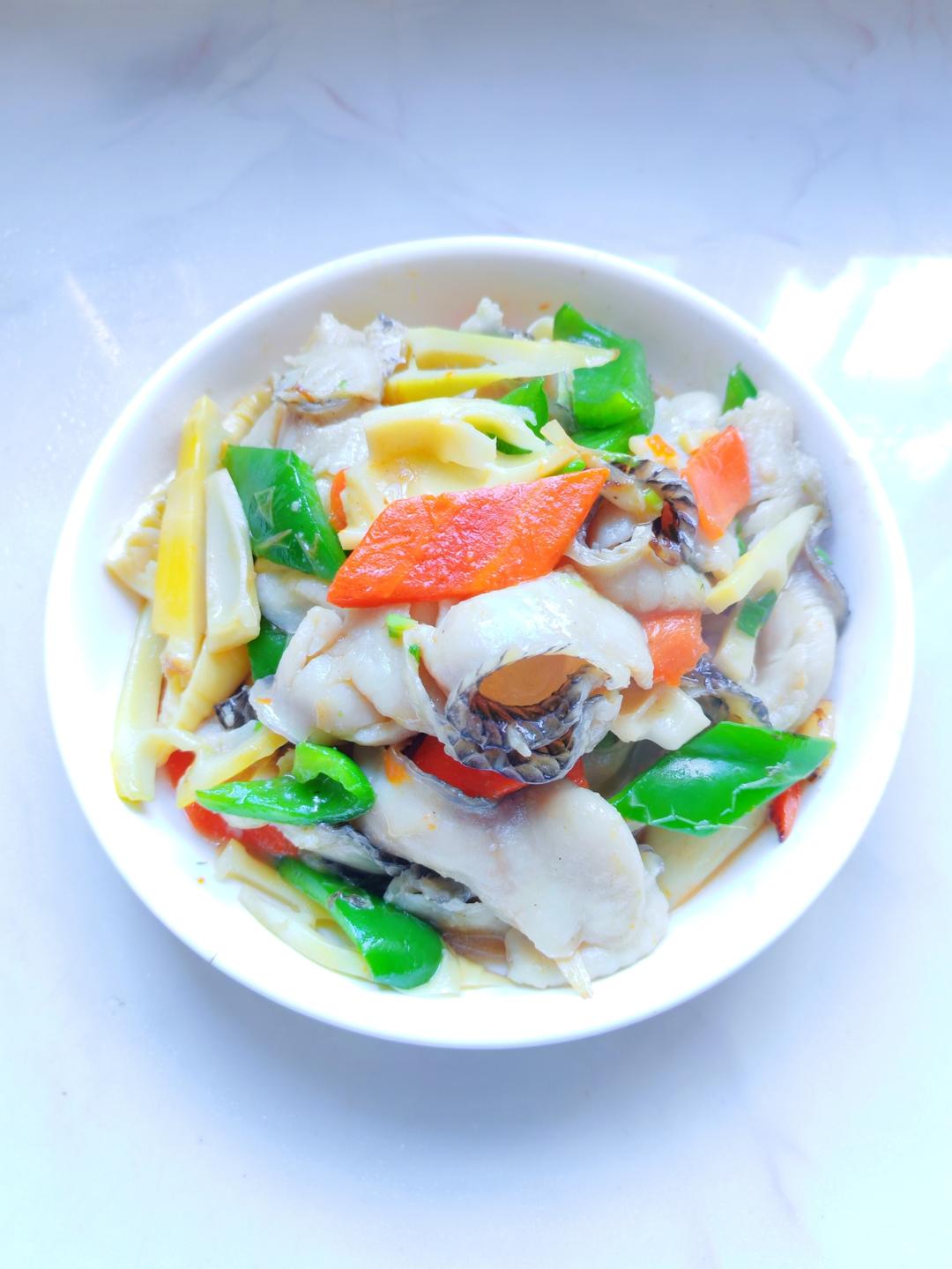 黑鱼片小炒