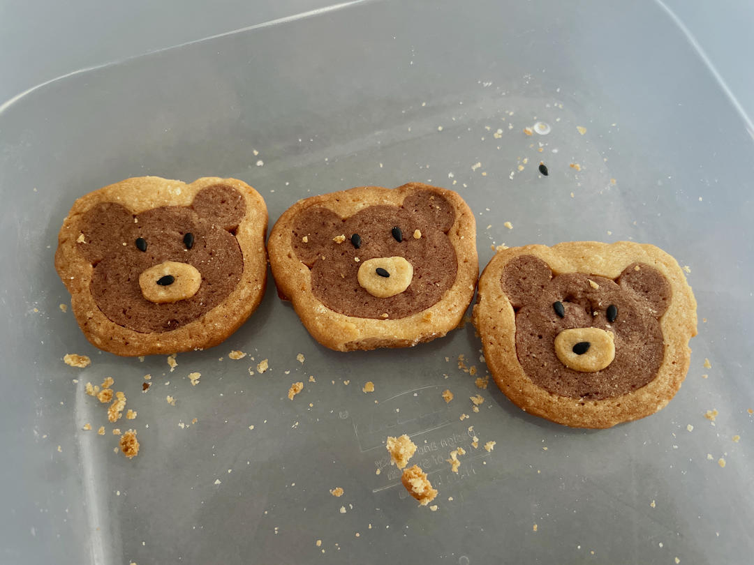 酥萌的小熊曲奇（无需模具）