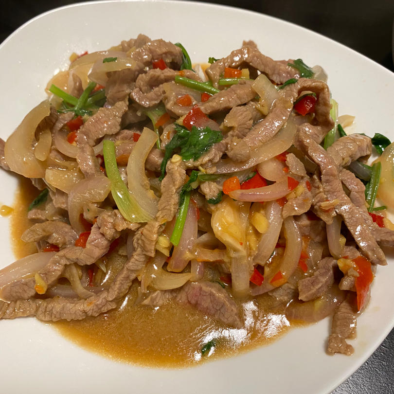 葱姜小炒牛肉