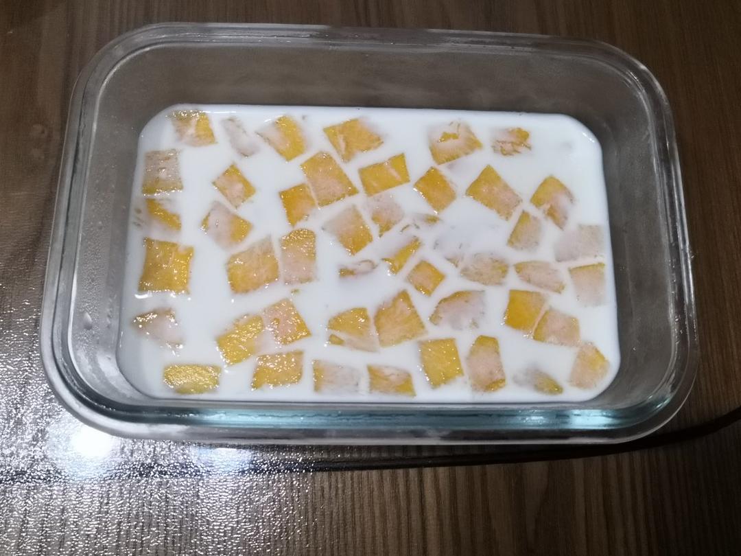 芒果牛奶布丁（吉利丁片版）