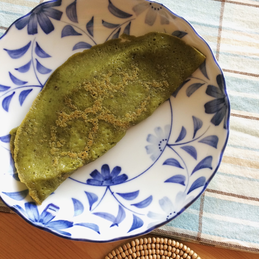 纯素椰奶抹茶煎饼/可丽饼（极简版）