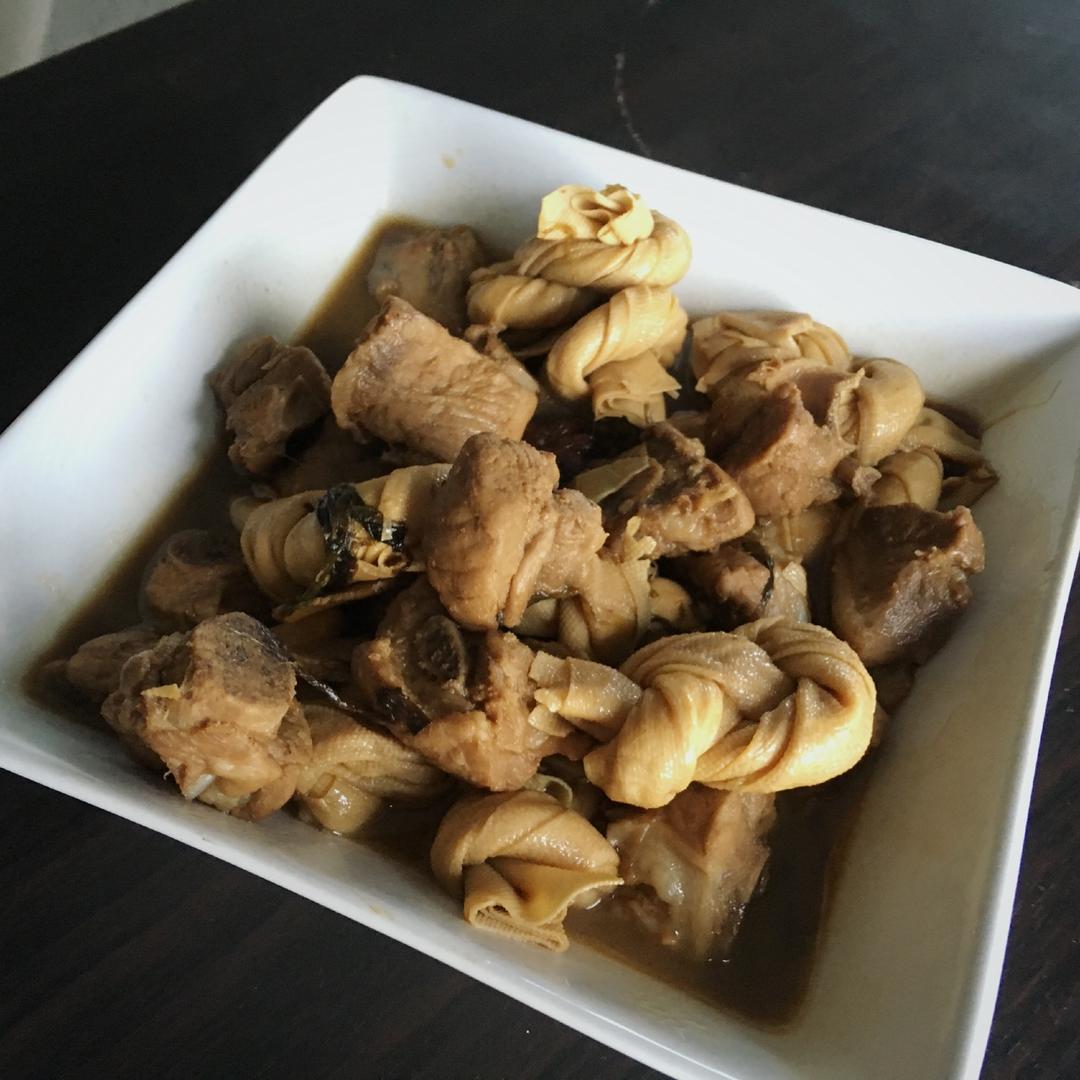 百叶结烧排骨