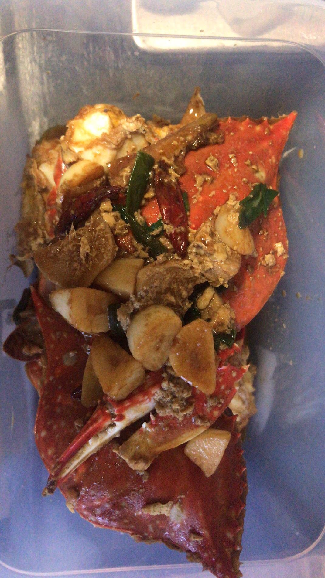 葱姜炒梭子蟹（酱油版）