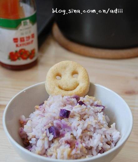 紫薯杂粮饭的做法