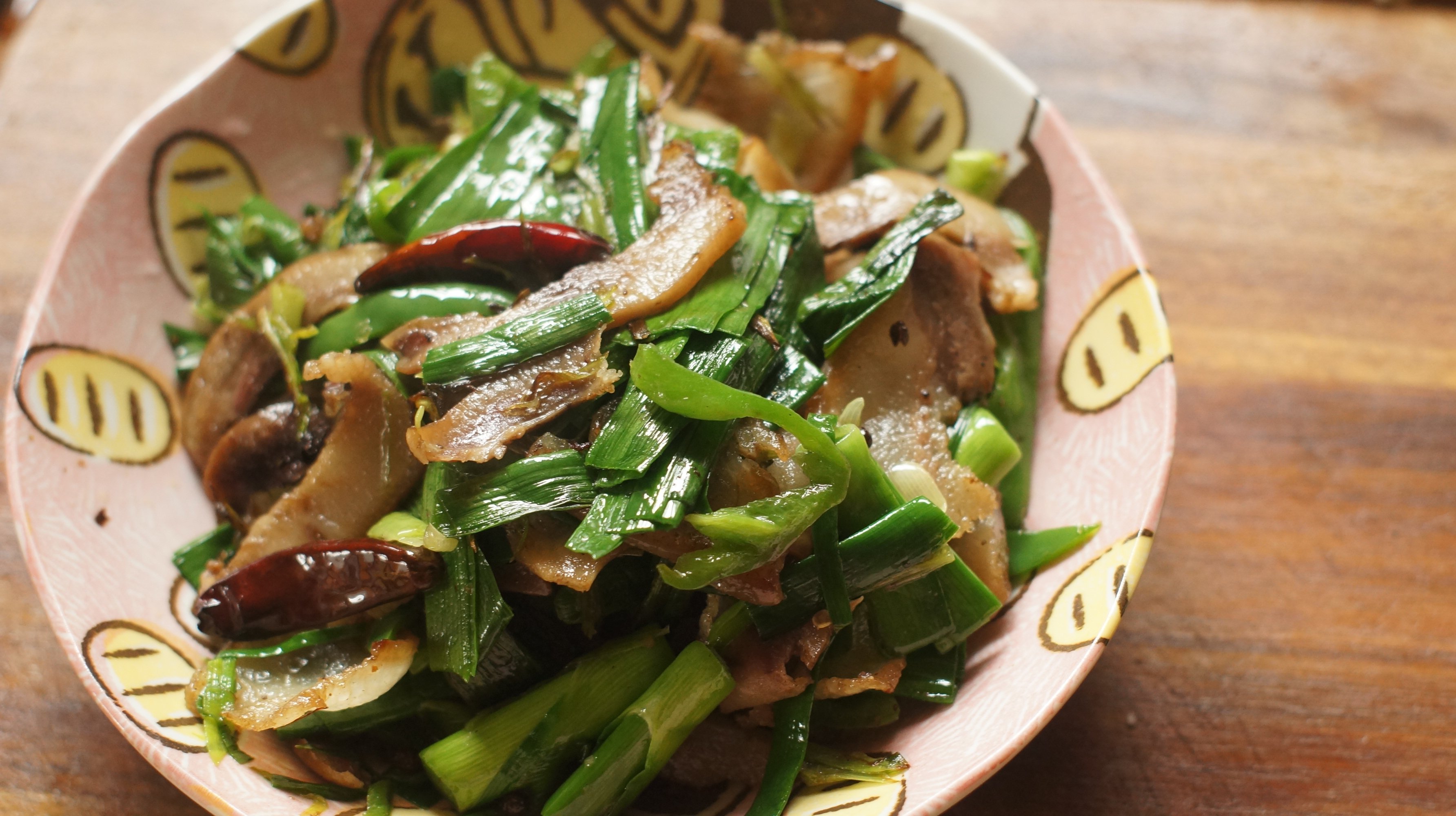 青蒜炒腊肉