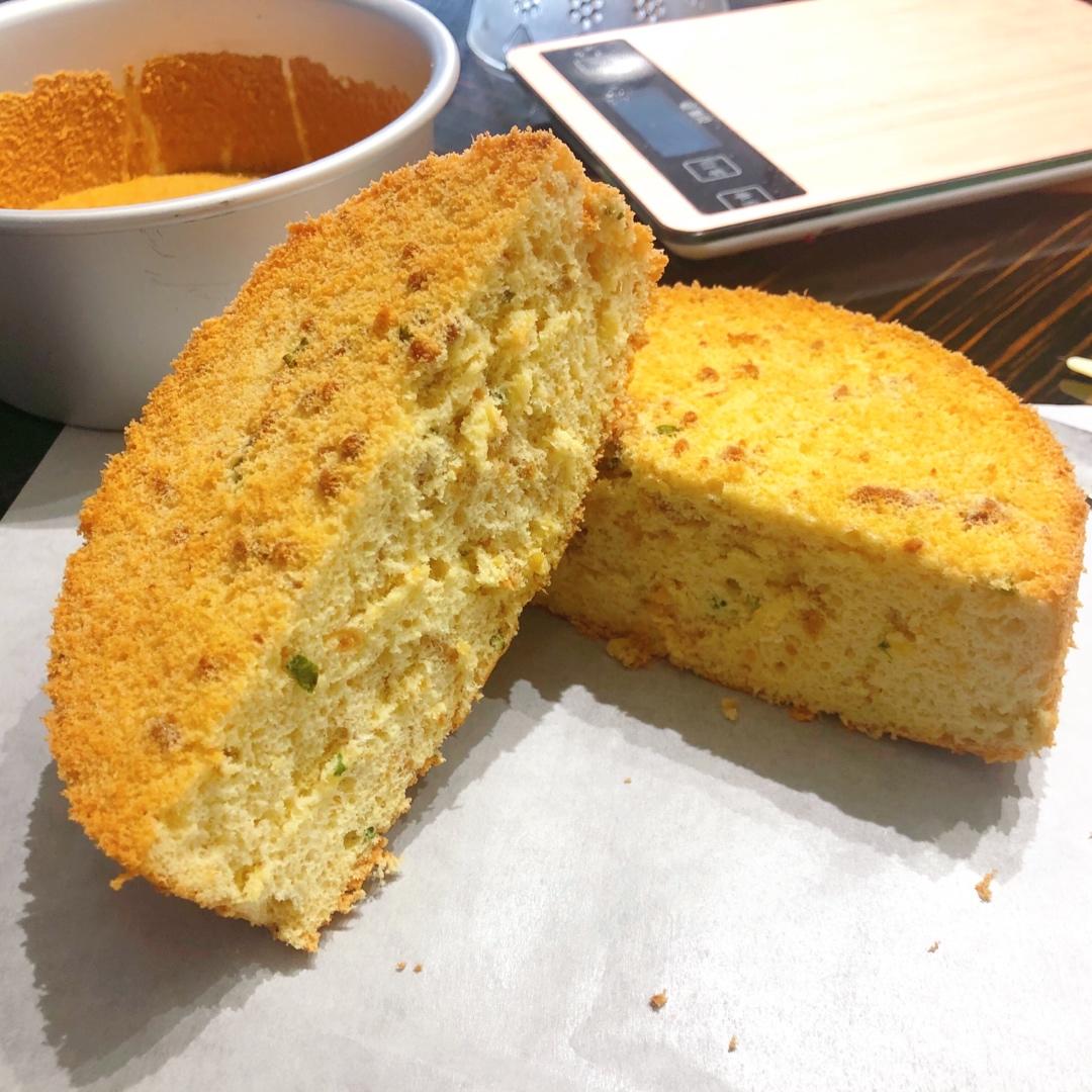 咸香戚风经典——黄金葱香肉松戚风