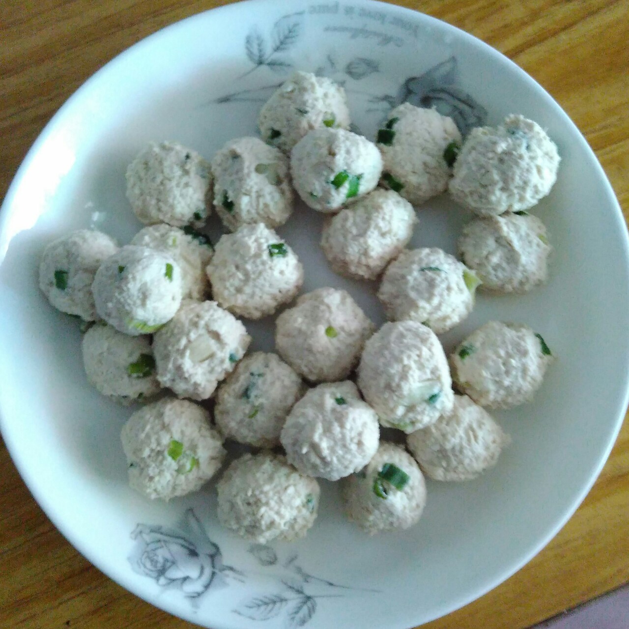 软绵绵的鸡肉豆腐丸（无油）
