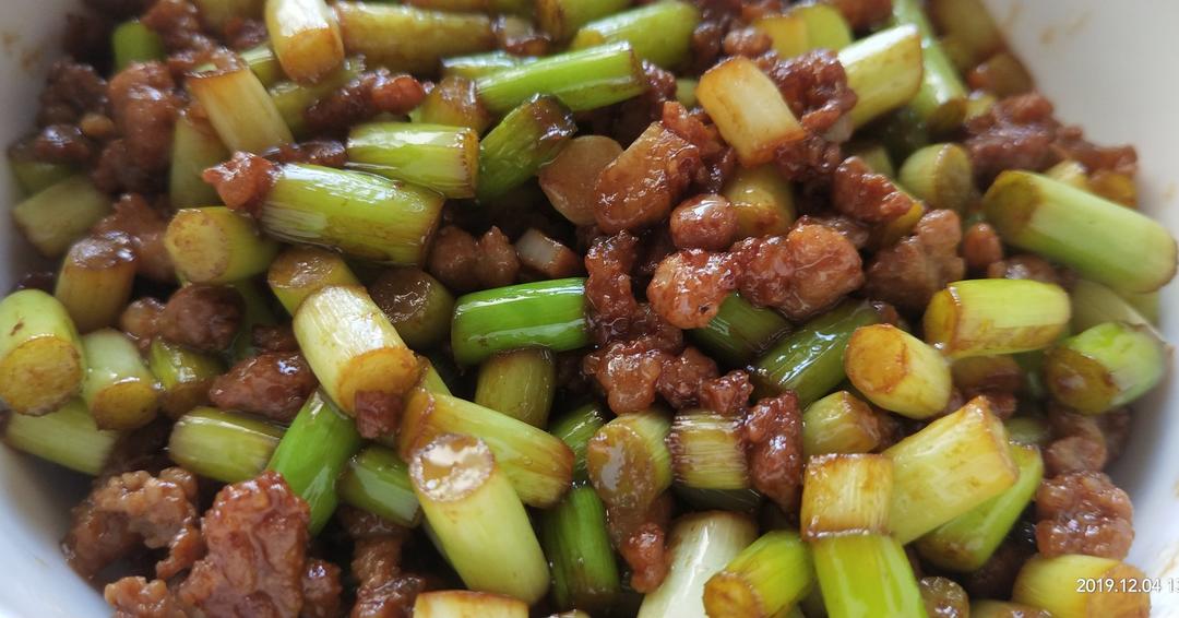 超下饭的蒜苔肉末