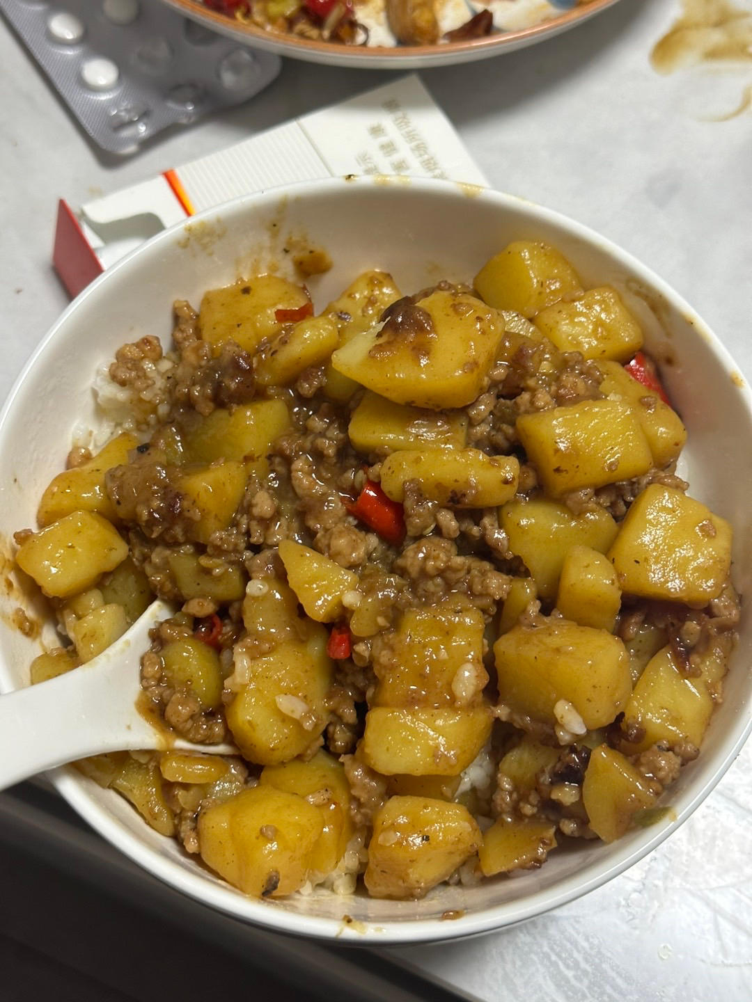 超级下饭的肉沫炒土豆！