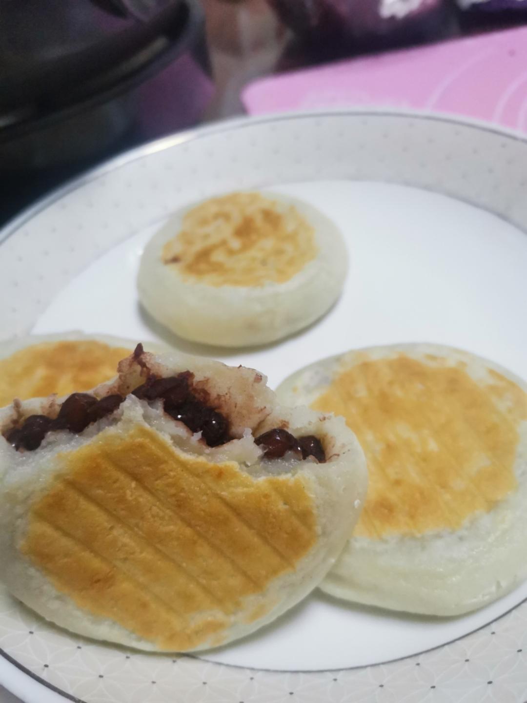 ㊙️东北糯米豆沙粘火勺 烫面法饼超级软 附虎口收拢法整形视频
