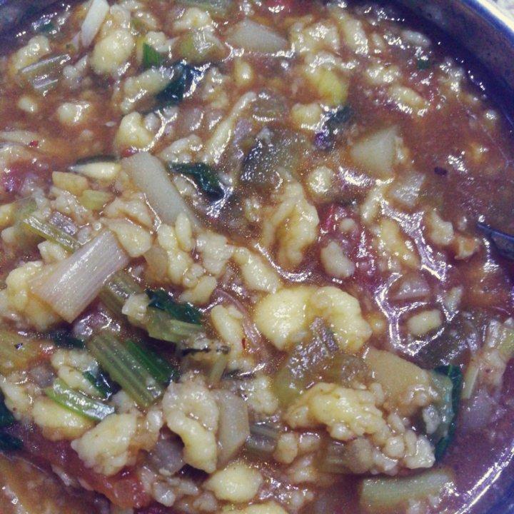 超级好喝的暖胃疙瘩汤