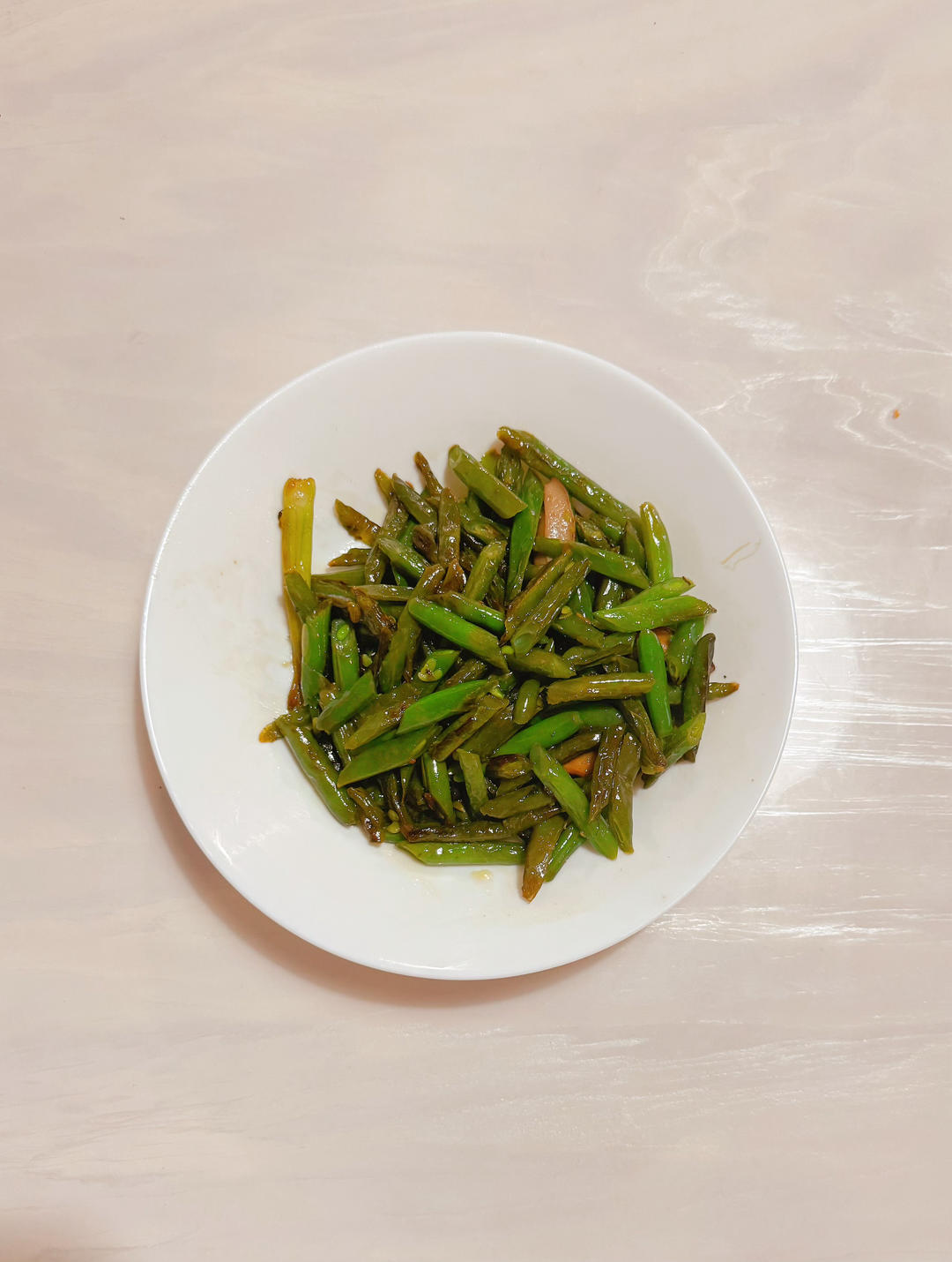 麻油炒四季豆