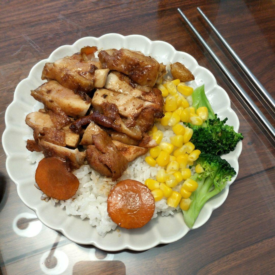 照烧鸡腿饭