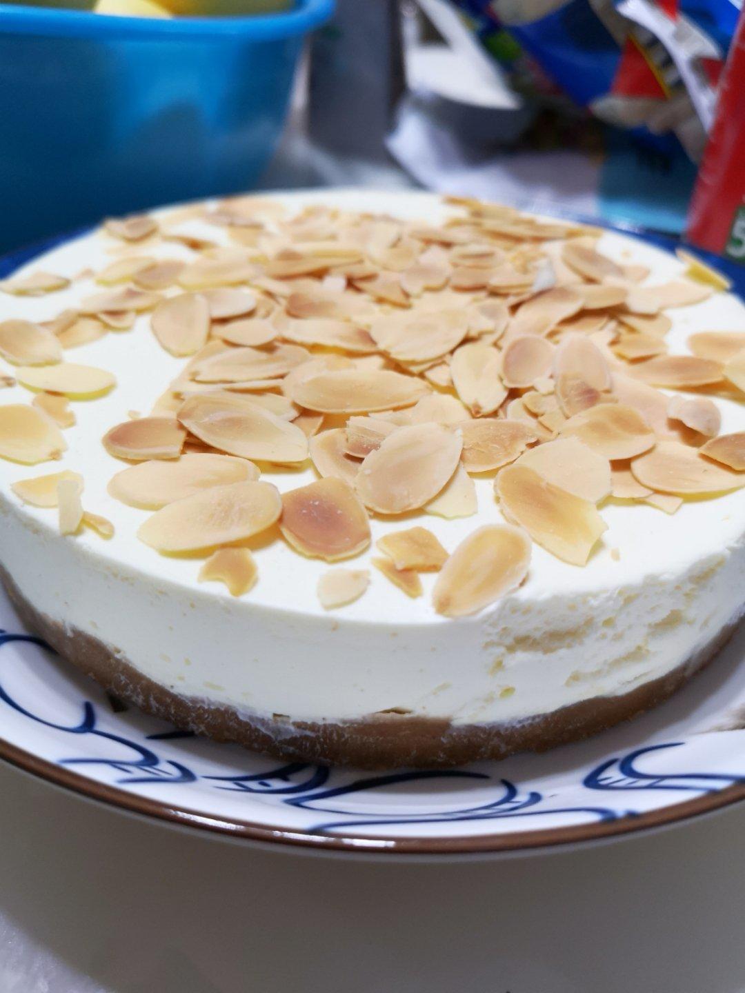 不用烘焙的杏仁芝士蛋糕 Cheese cake