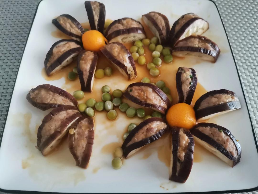 新年很给面的菜～茄子百合花