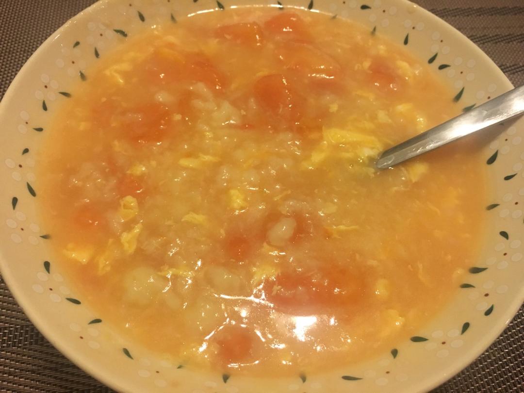 西红柿鸡蛋疙瘩汤