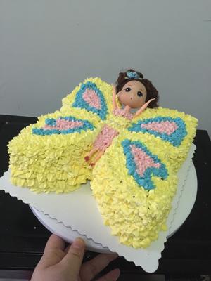 蝴蝶仙子生日蛋糕的做法 步骤5