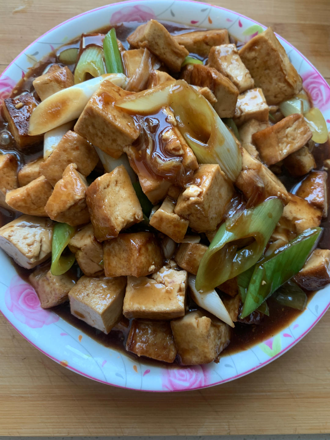葱烧豆腐