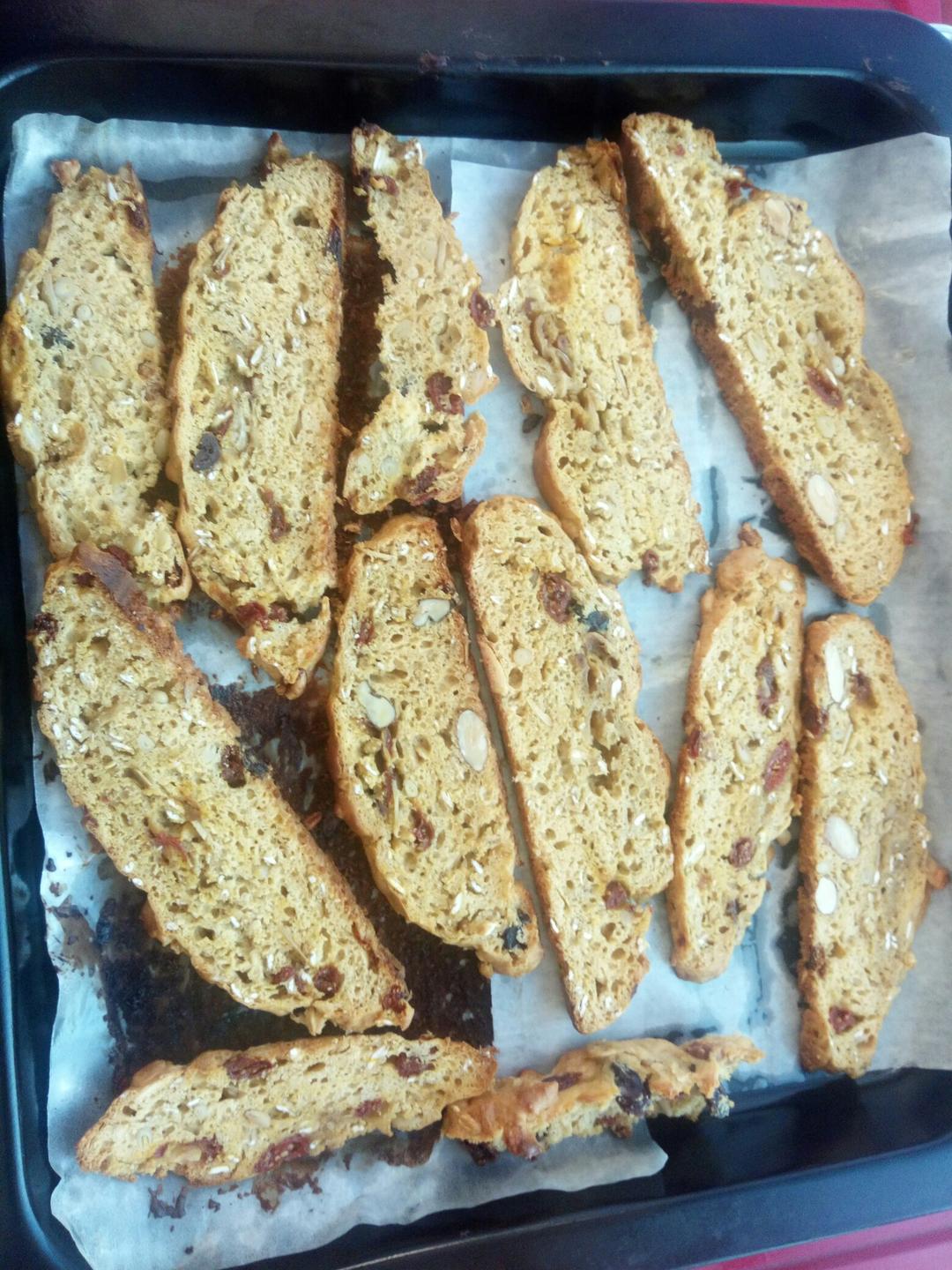 【健康零食】燕麦坚果意式脆饼