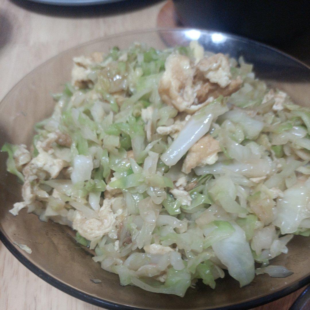 包菜丝炒蛋